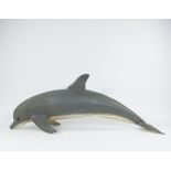 Metal dolphin, ornament from a child's mill, French, Circa 1920