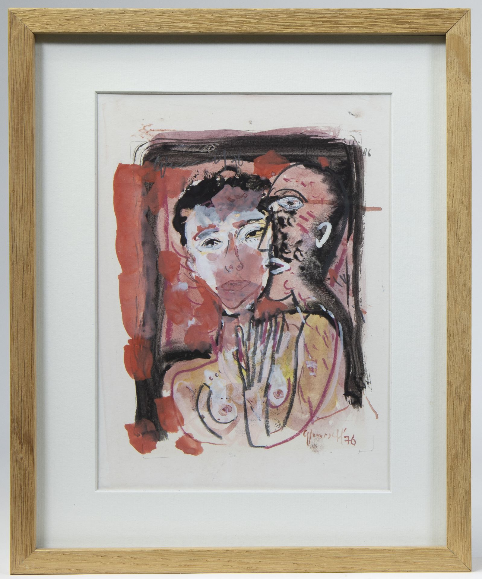 Godfried VERVISCH (1930-2014), mixed media Untitled, signed and dated '76 - Image 2 of 3