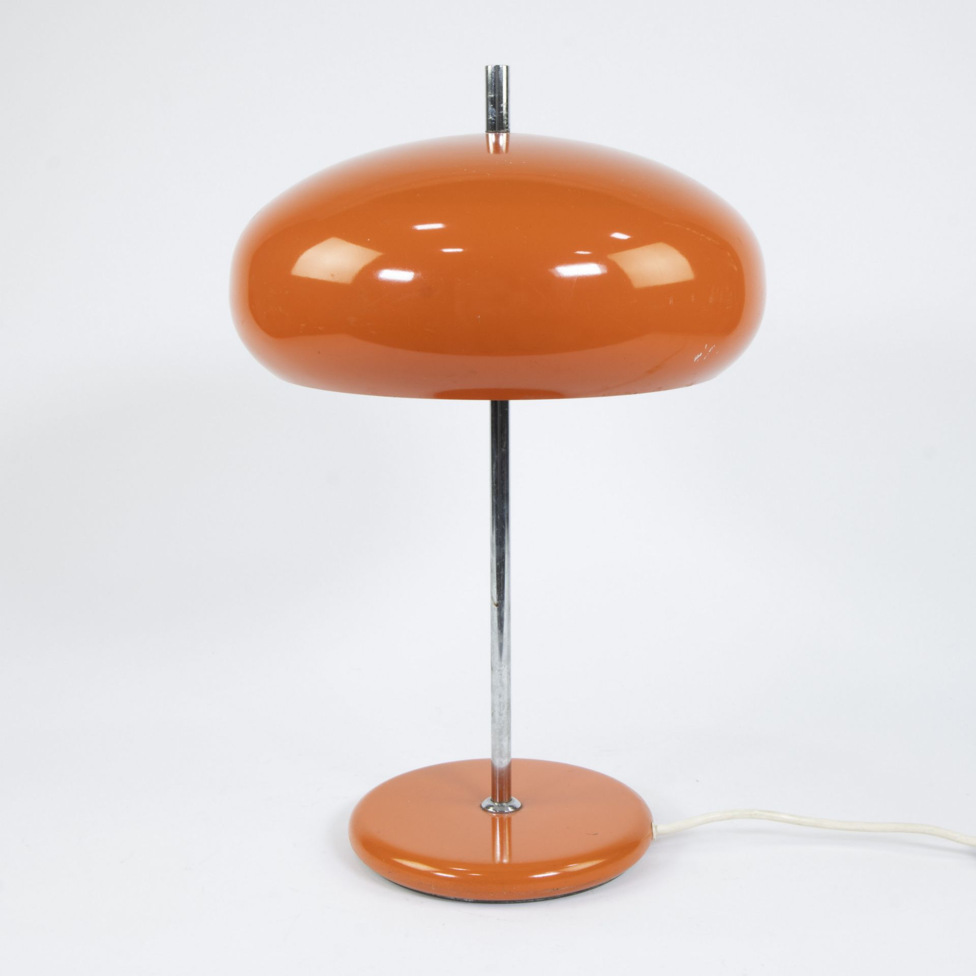 Vintage orange mushroom lamp from the 1970s - Image 2 of 4