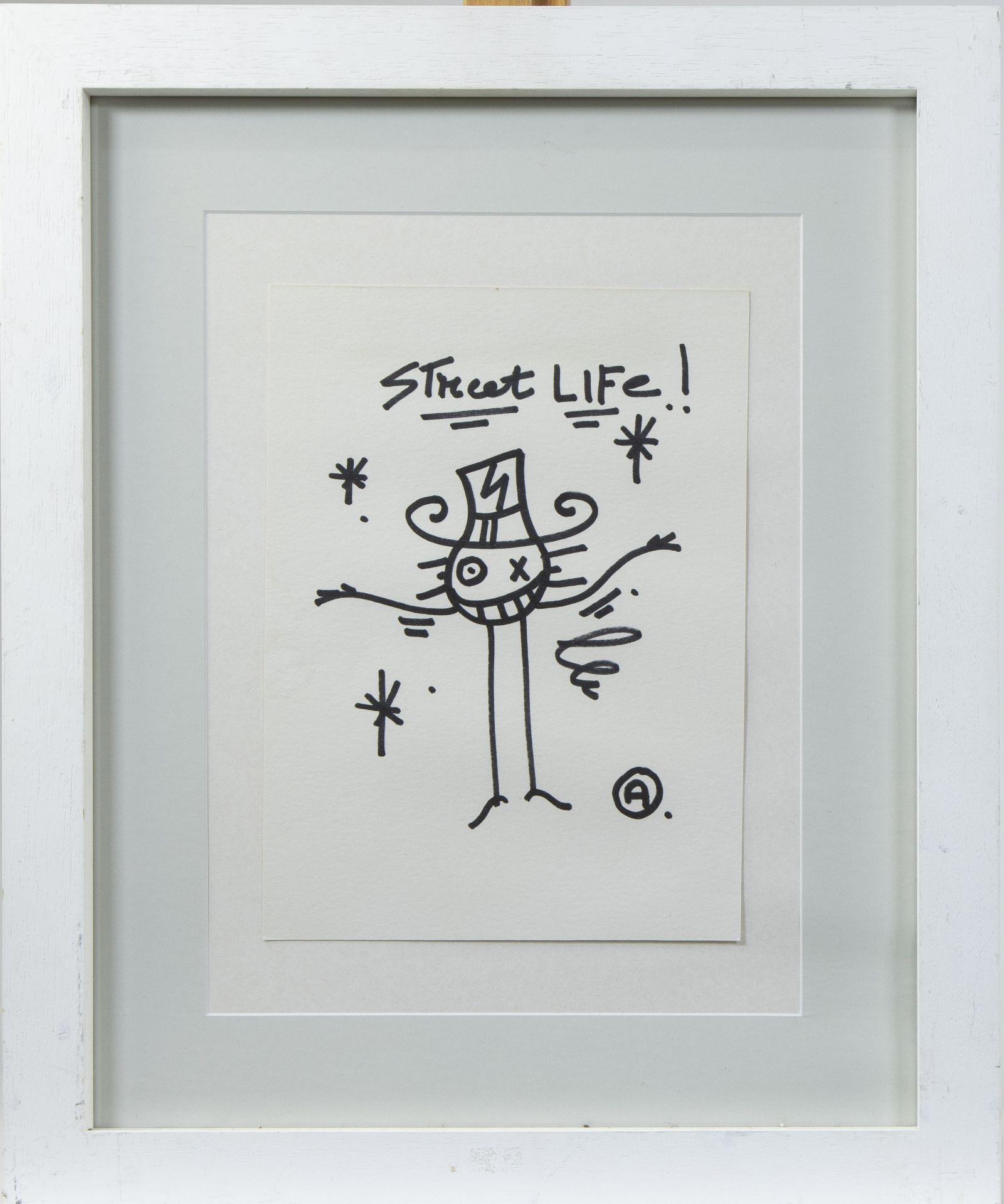 ANDRE (1971) (André SARAIVA), drawing in felt-tip pen 'Street life', monogrammed - Bild 2 aus 2