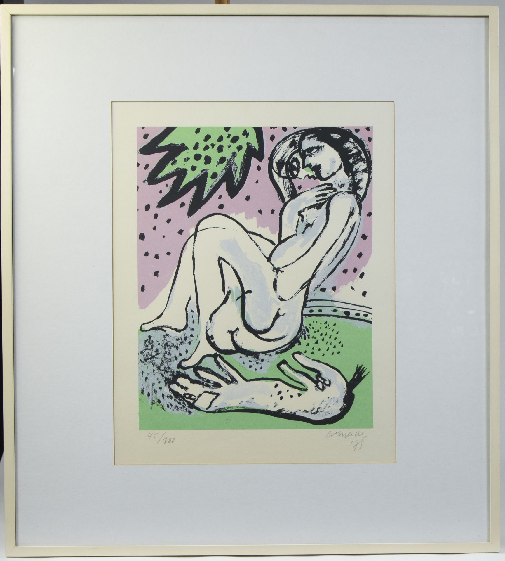 CORNEILLE (1922-2010), lithograph Untitled, numbered 45/100, signed and dated '73 - Image 2 of 4