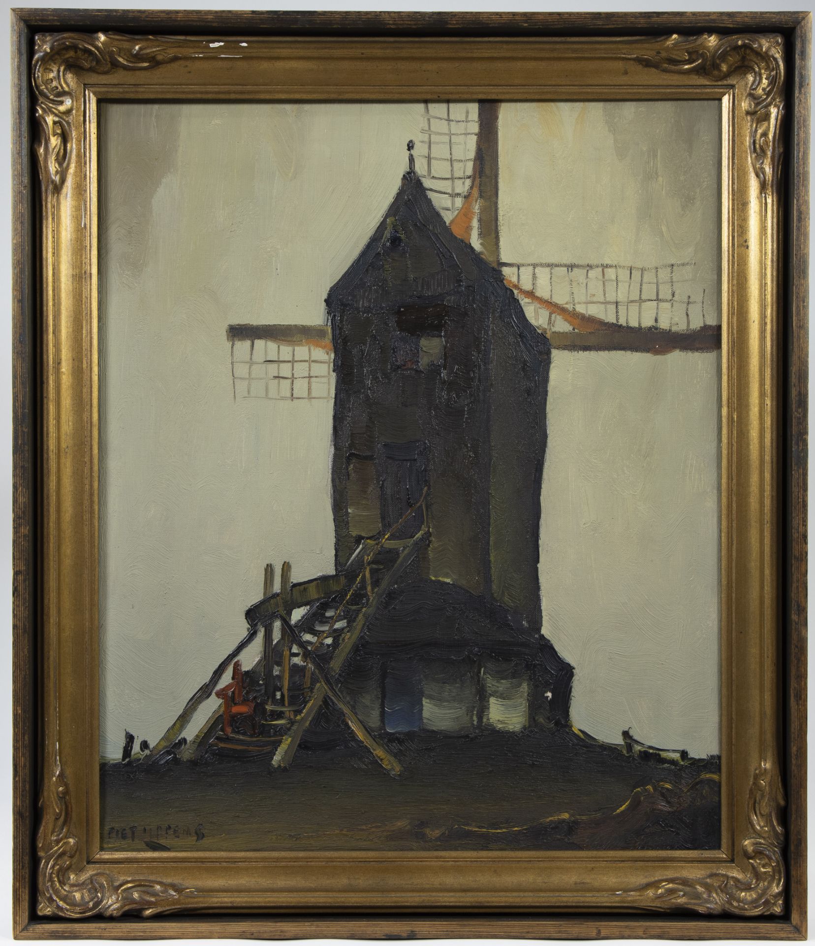 Piet LIPPENS (1890-1981), oil on canvas Mill, signed - Bild 2 aus 4