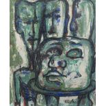 Georges WESCHE (1908-1995), oil on panel La tête du mort, signed and dated 1959