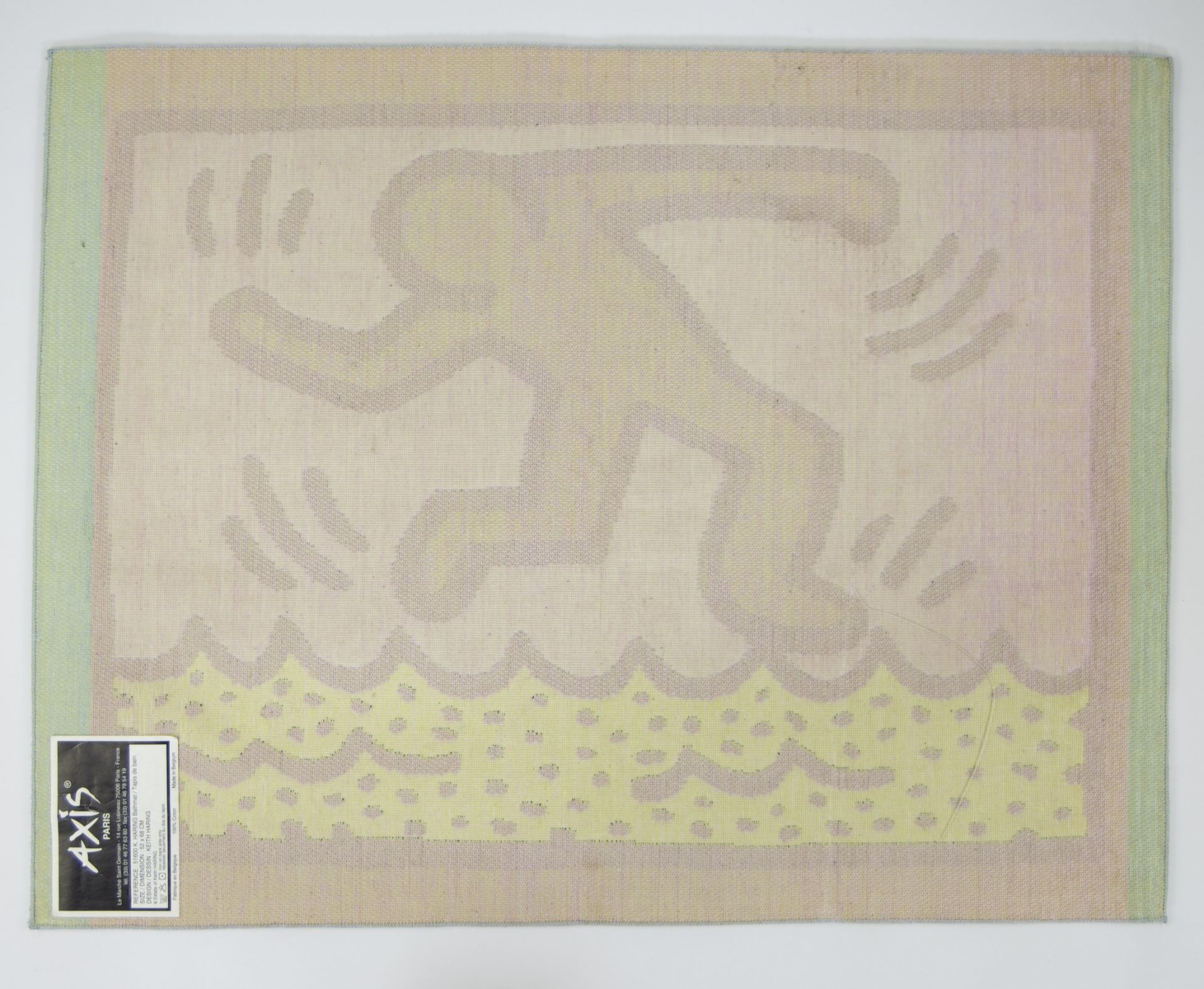 Bath mat Keith Haring edition Axis Paris, 100% cotton, made in Belgium - Bild 2 aus 3