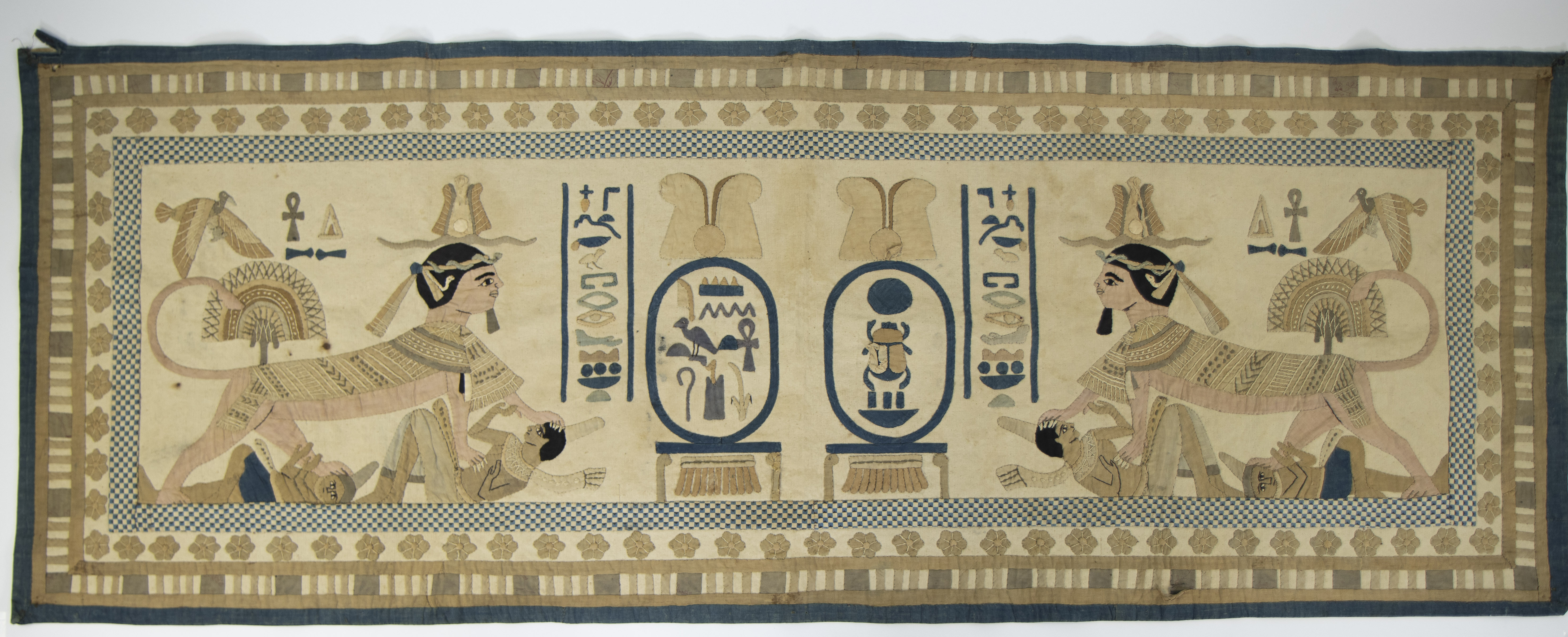 Egyptian revival tapestry, 19th century