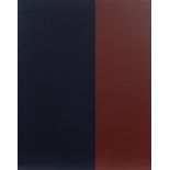 Amédée CORTIER (1921-1976), acrylic on canvas Blue-red, signed and dated 1973