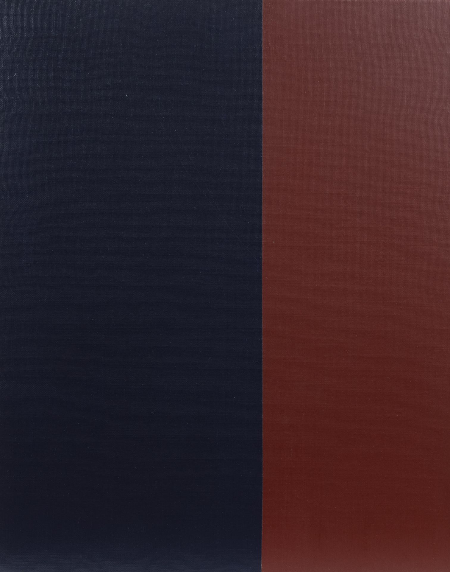 Amédée CORTIER (1921-1976), acrylic on canvas Blue-red, signed and dated 1973