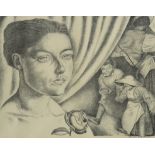 Gustave VAN DE WOESTYNE (1881-1947), lithograph 'Dorpskermis' 1924, numbered 68/100 and signed in pe