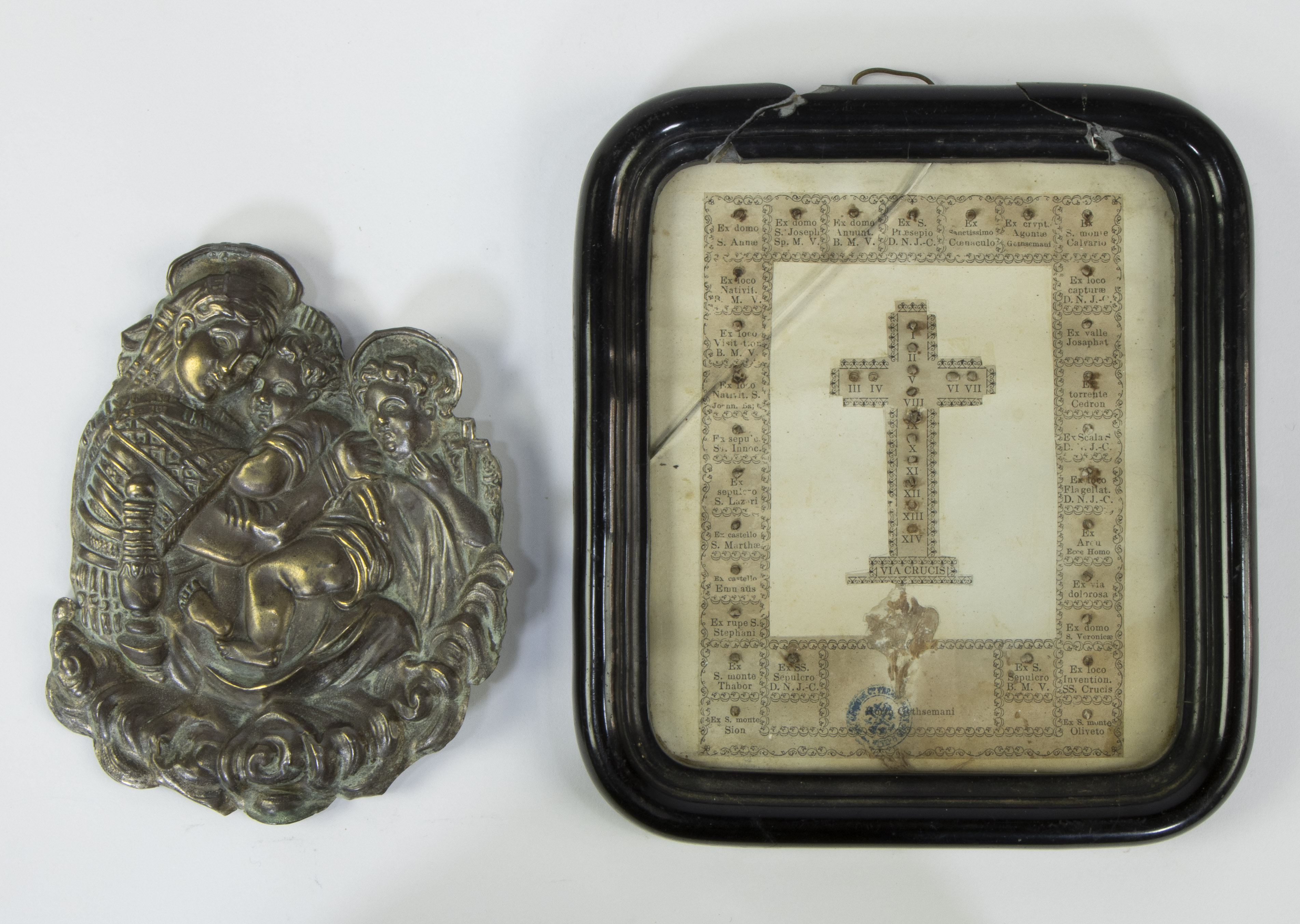 Document FR. JOSEPH BARTHO LOMAEUS MENOCHIO ORD. EREMIT S. AUGUSTINI 1810 with reliquary and silver - Image 5 of 5