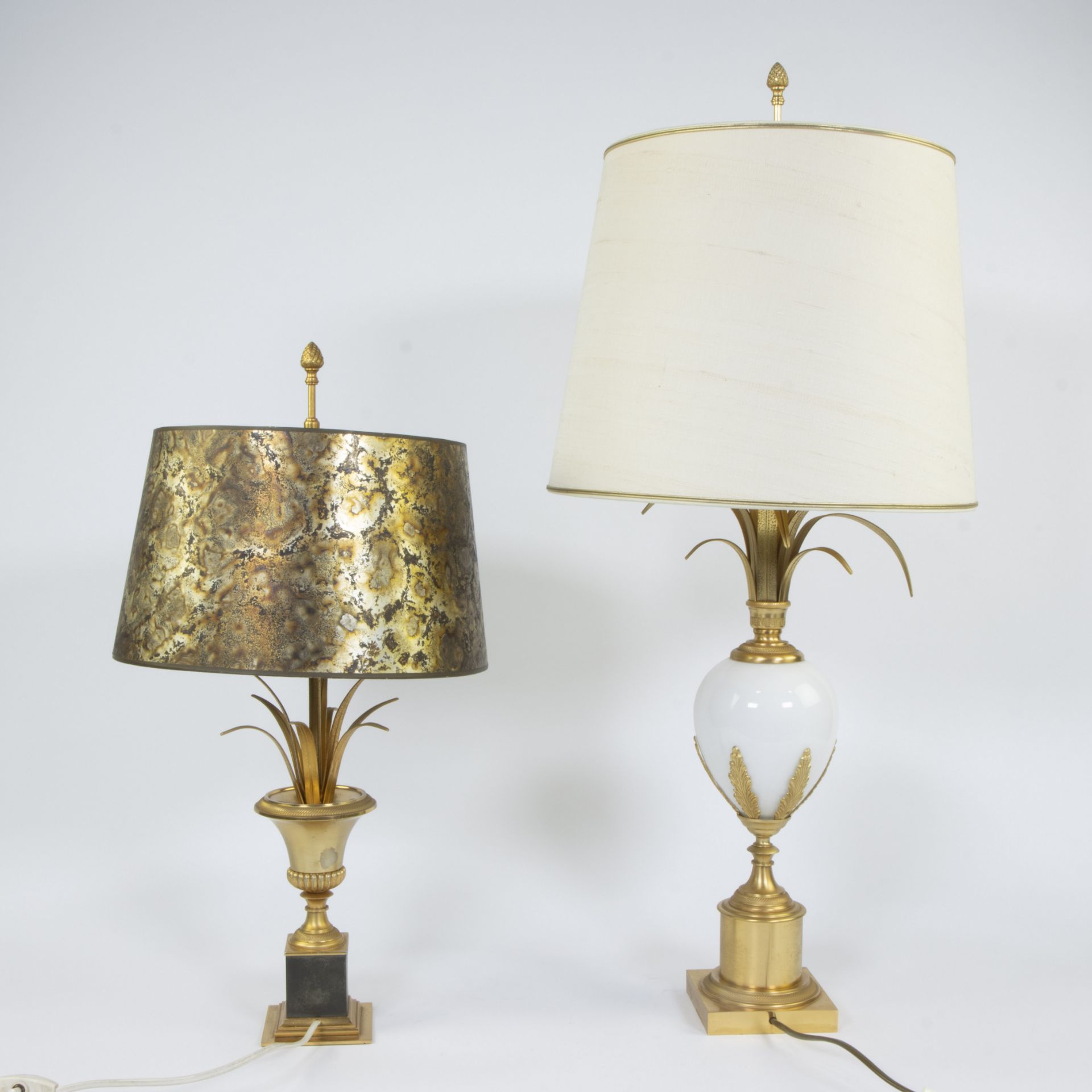 2 mid-century palm lampadaires style Boulanger - Maison Charles - Image 3 of 4