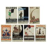 Collection of posters of Urban Education 1930s design Herman Verbaere