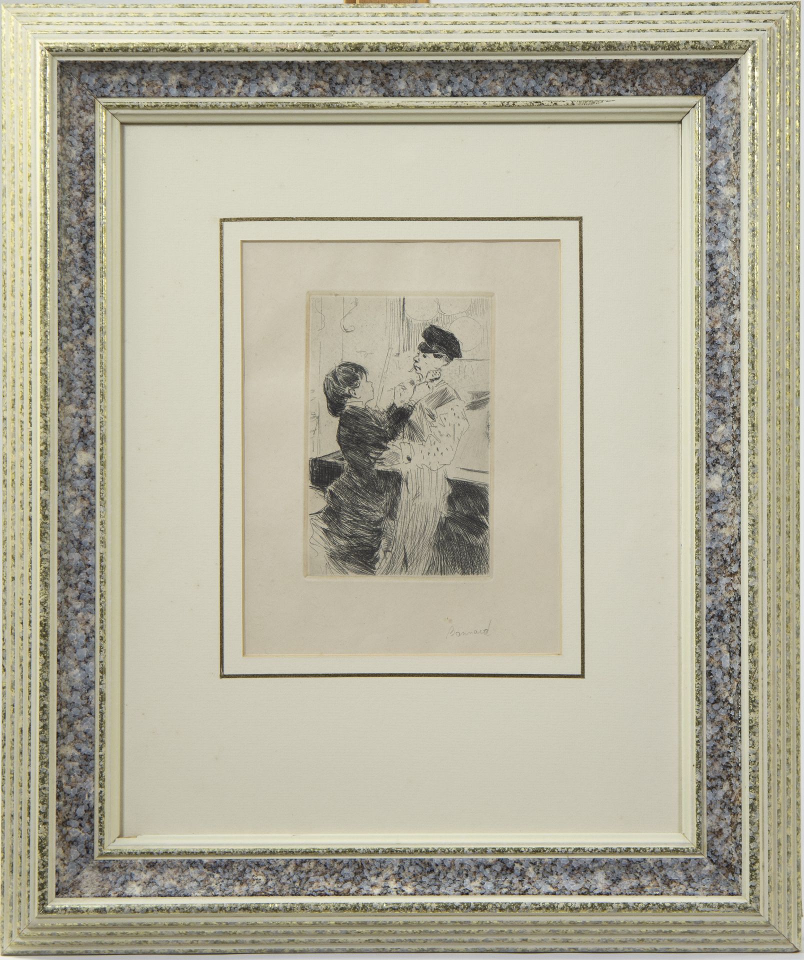 Pierre BONNARD (1867-1947), etching Le noeud de cravate, signed - Bild 2 aus 3