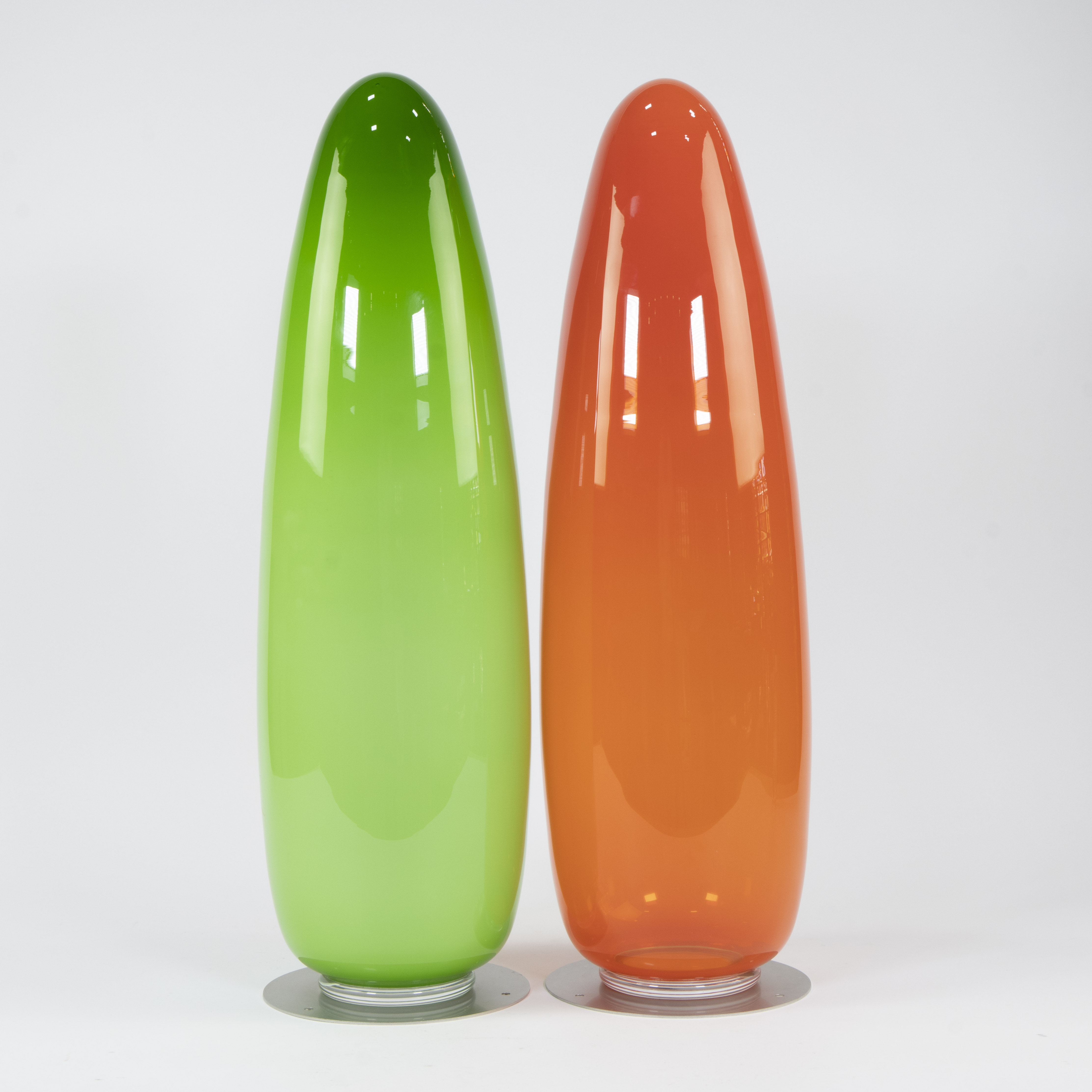 Giampaolo AMORUSO (1961), pair of mouth-blown coloured glass sculptures - Image 3 of 4