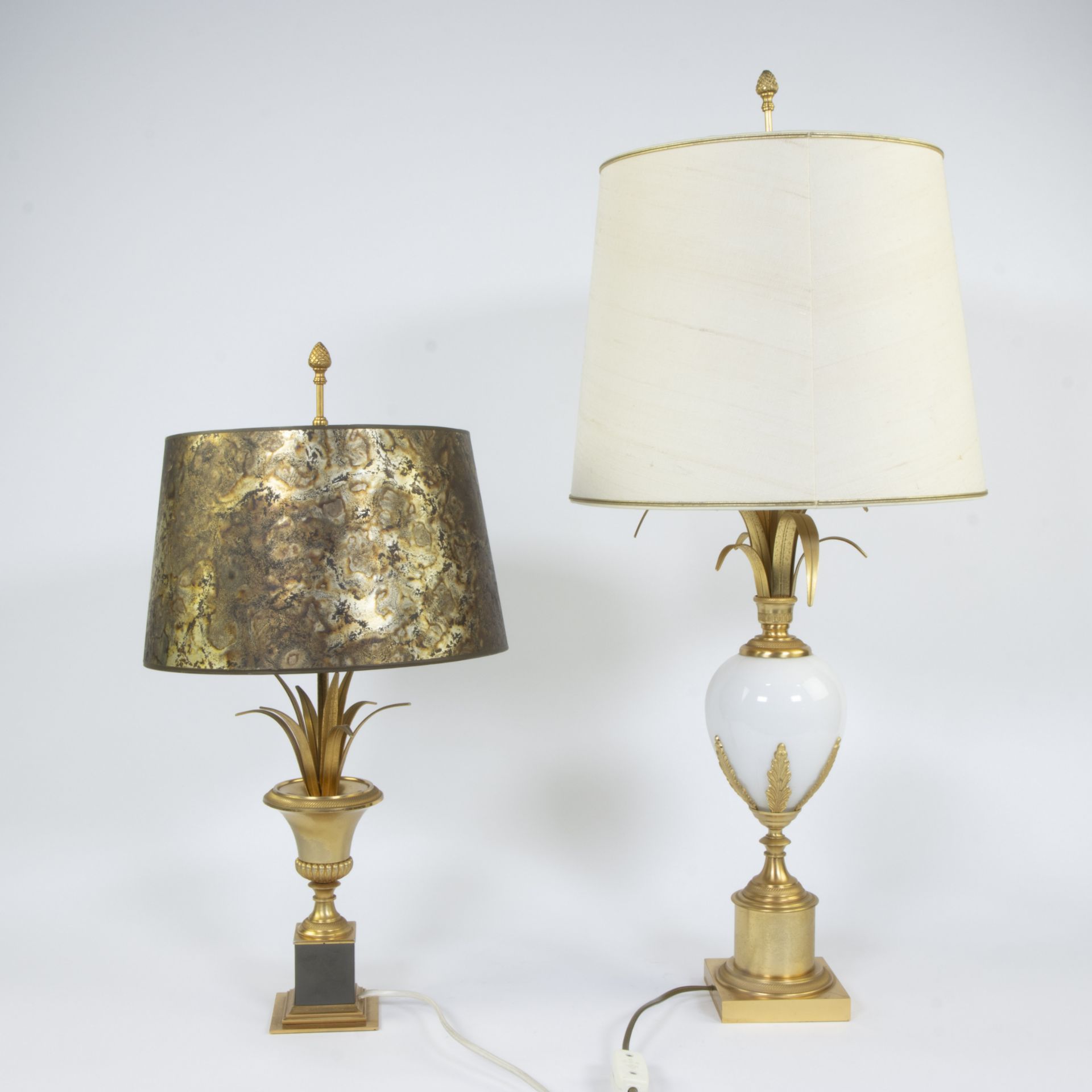2 mid-century palm lampadaires style Boulanger - Maison Charles - Image 4 of 4