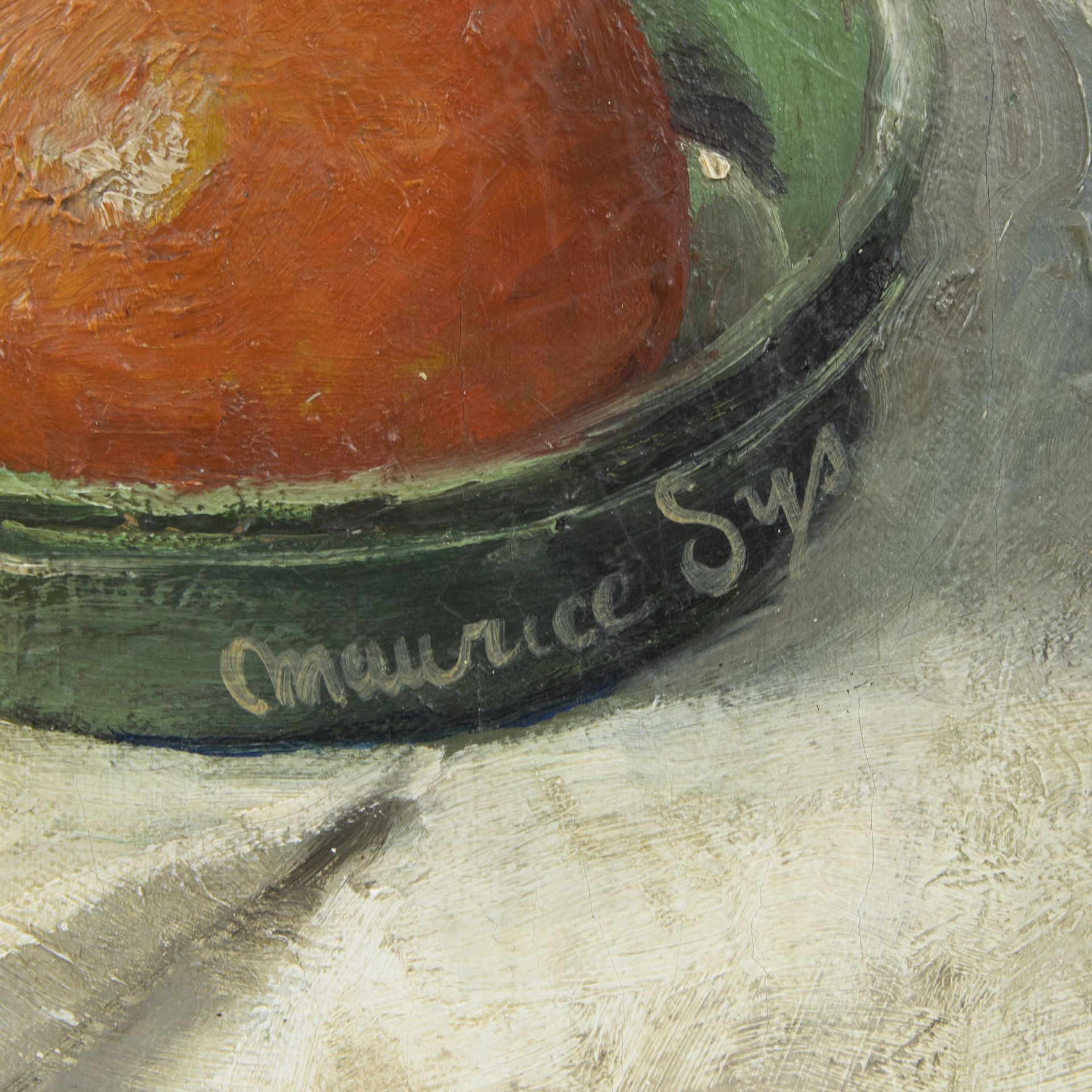 Maurice SIJS (1880-1972), oil on canvas Still life with tomatoes, signed - Bild 3 aus 4