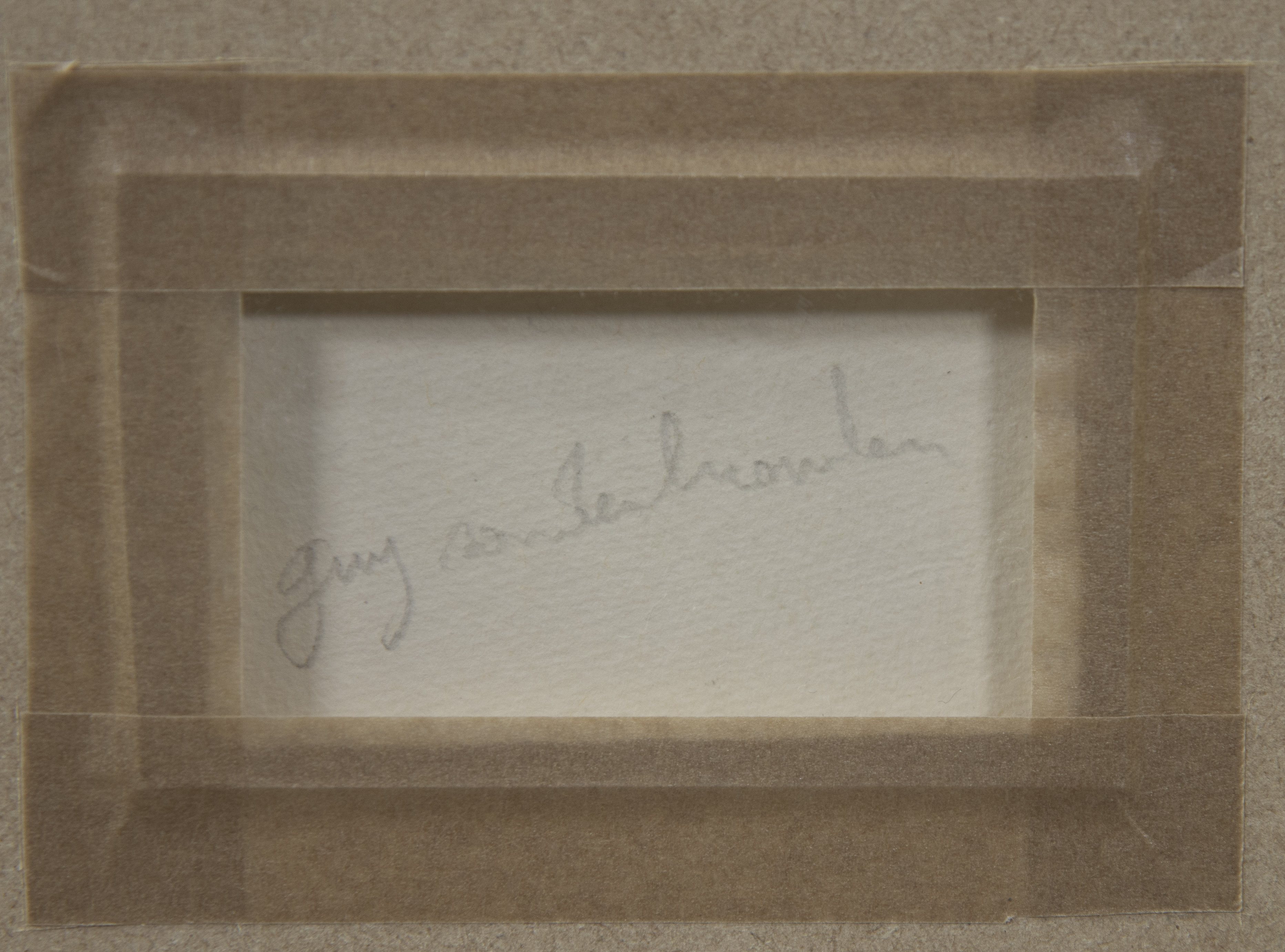 Guy VANDENBRANDEN (1926-2014), gouache Untitled, signed verso - Image 3 of 3
