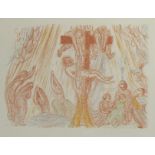 James ENSOR (1860-1949), lithograph from the series Scènes de la vie du Christ, La Descente de croix