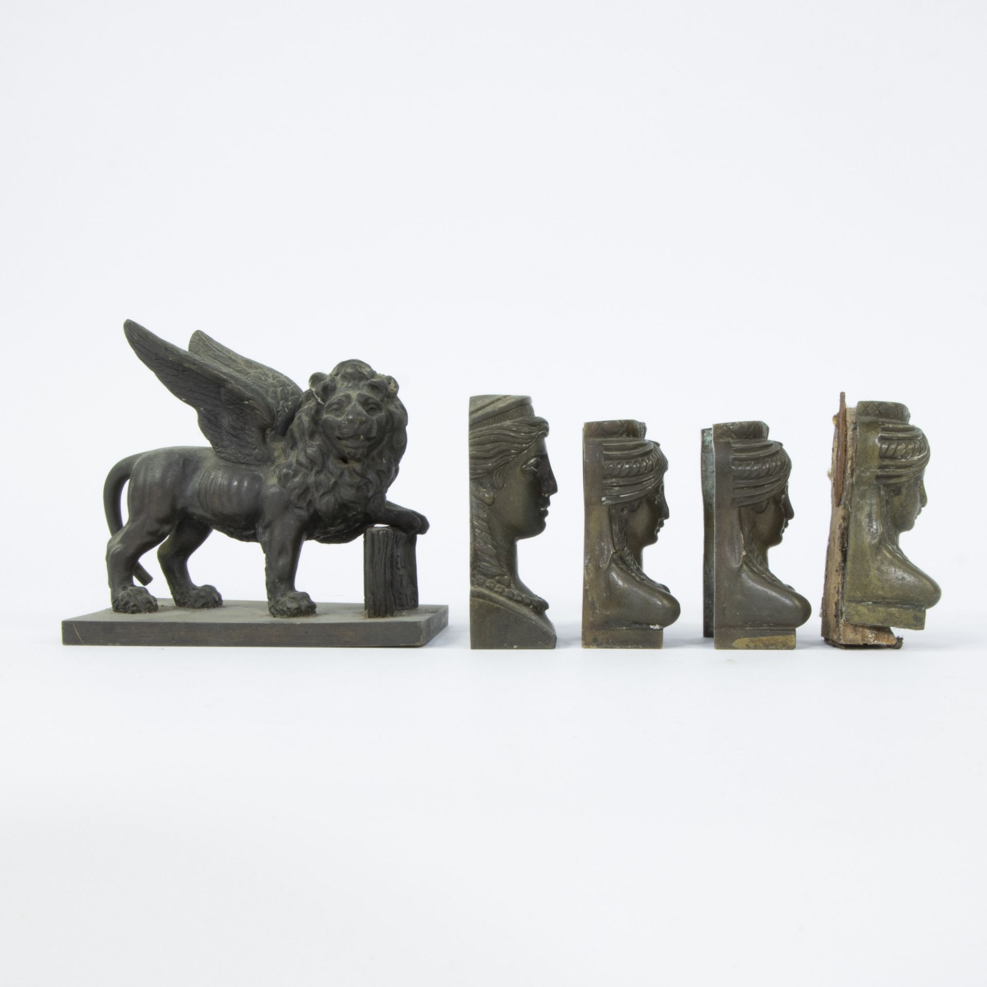 Various bronze Empire decorative elements - Image 6 of 6