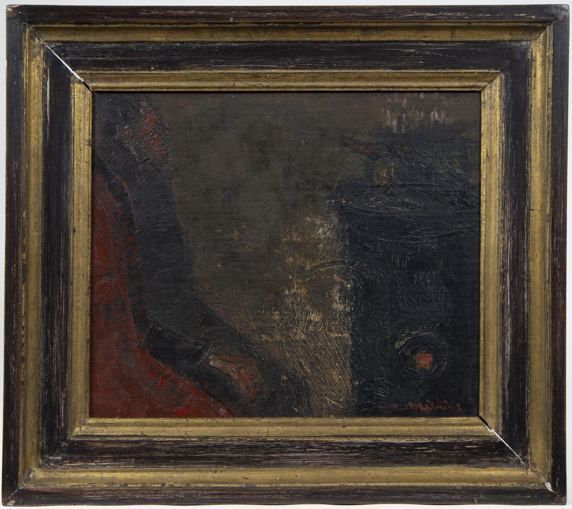 Christ MICHIELS (1939), oil on hardboard 'Dead reverie' 1969, signed - Bild 2 aus 4