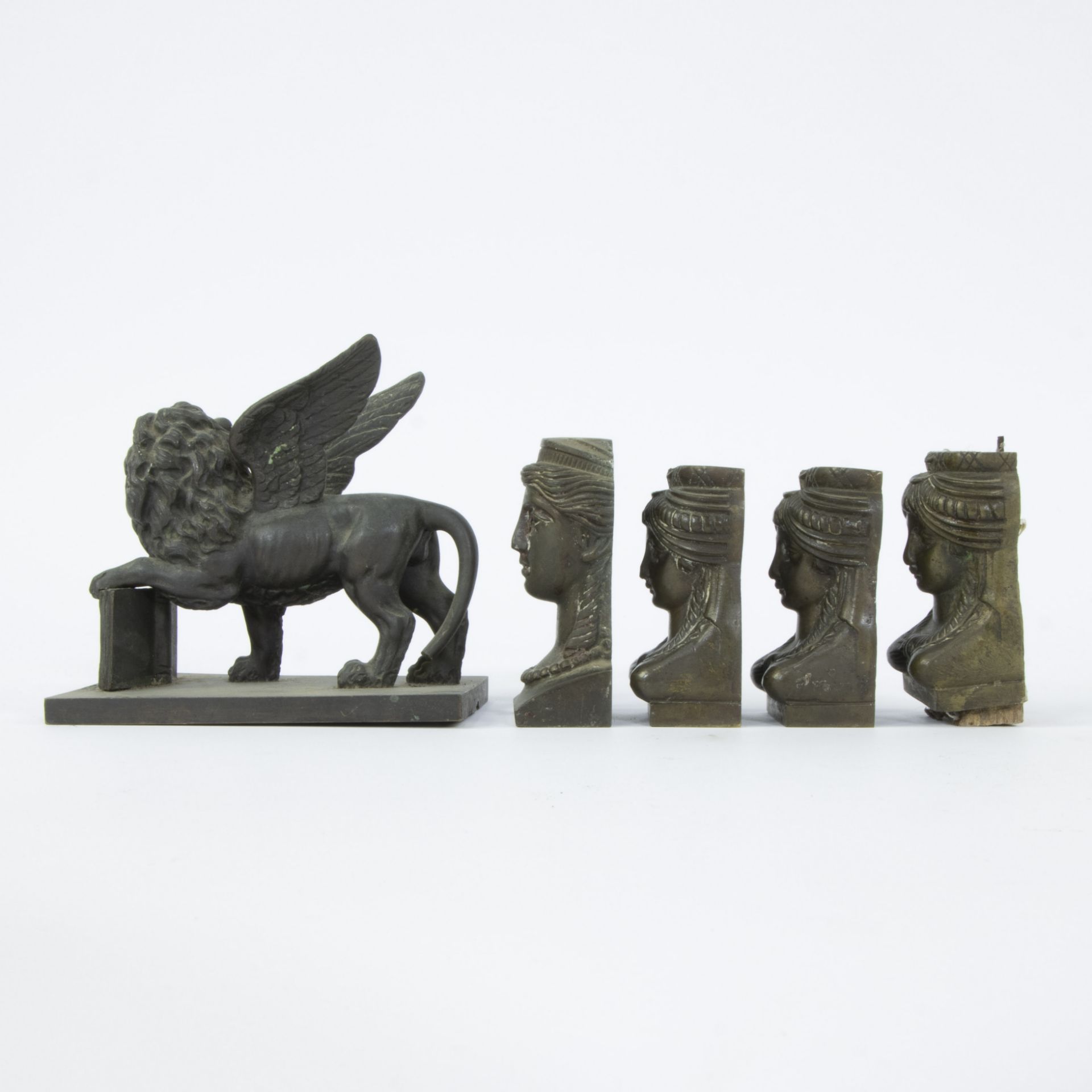 Various bronze Empire decorative elements - Bild 4 aus 6