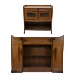 2 Art Deco sideboards, Amsterdam school, circa 1930s