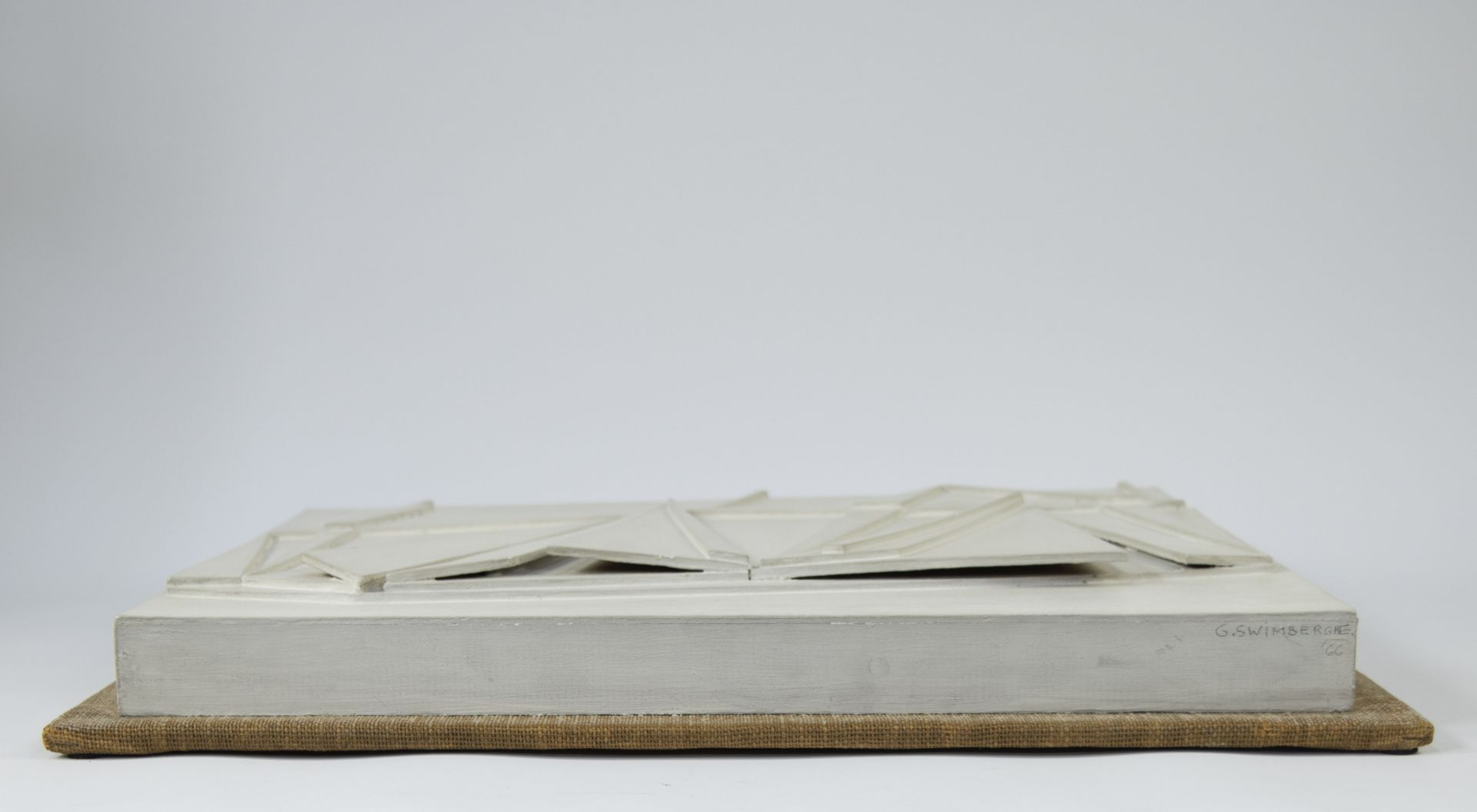 Gilbert SWIMBERGHE (1927-2015), relief wood and cardboard 1966, signed and dated - Bild 2 aus 4