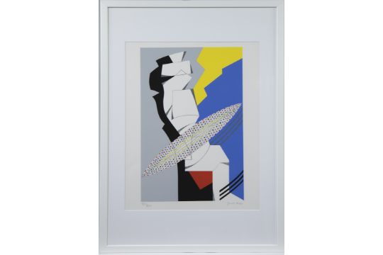 Jozef MEES (1898-1987), colour screenprint Composition, signed and numbered 158/250 - Image 2 of 4