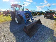 New Holland TN75DA Cab Loader Tractor 'Runs & Operates'
