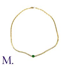 An Emerald And Diamond Necklace