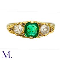 An Antique Emerald and Diamond Ring