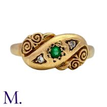 An Emerald And Diamond Ring