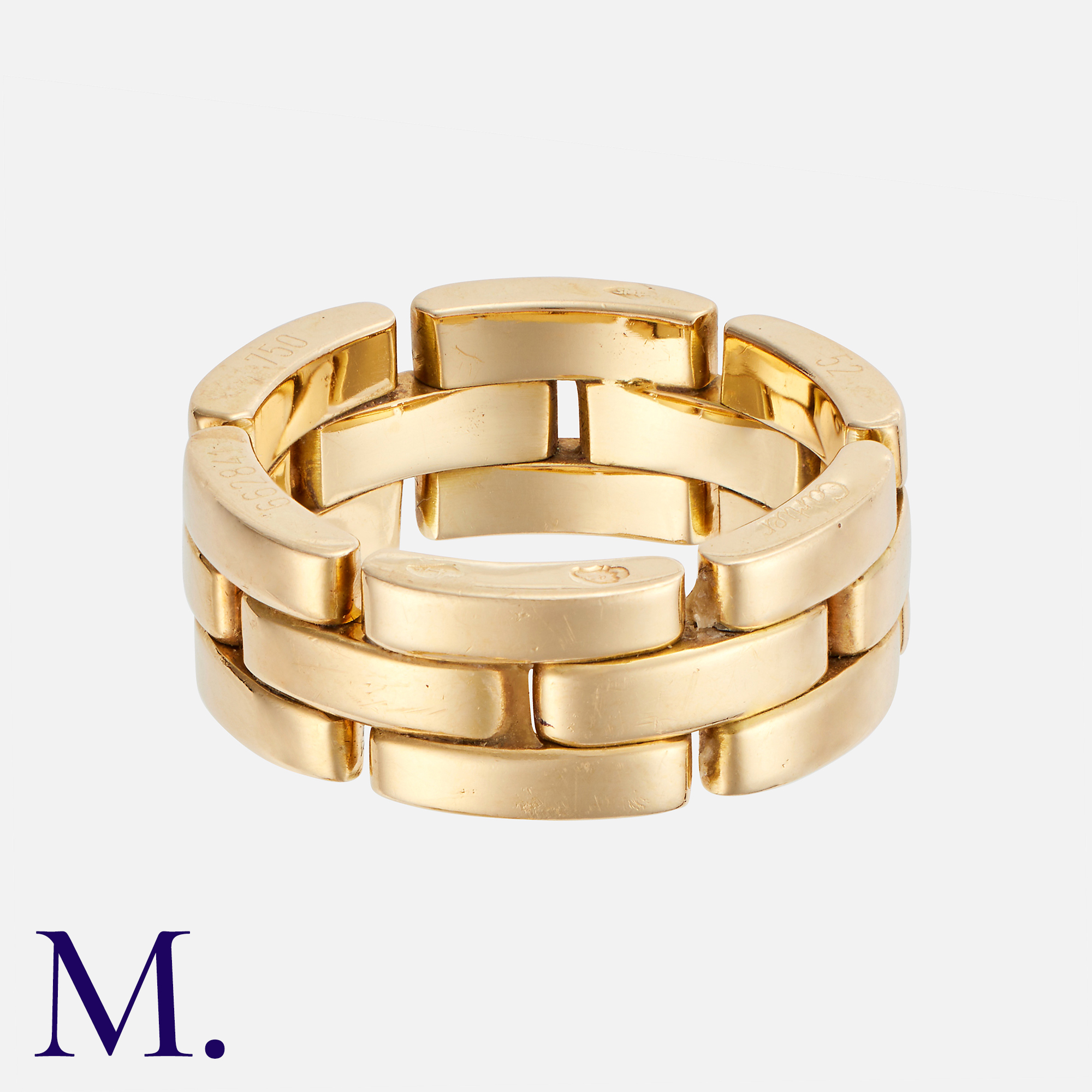 CARTIER. A Maillon Panthère Ring in 18K yellow gold. Signed Cartier and serial numbered. Size: L-M - Image 2 of 3