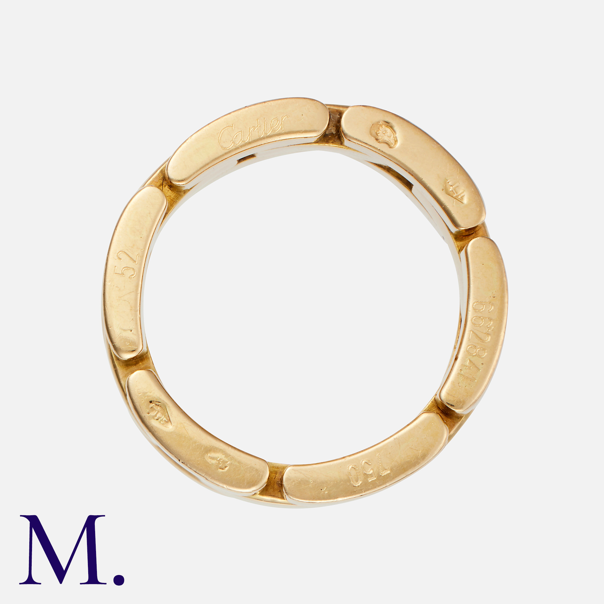 CARTIER. A Maillon Panthère Ring in 18K yellow gold. Signed Cartier and serial numbered. Size: L-M - Image 3 of 3