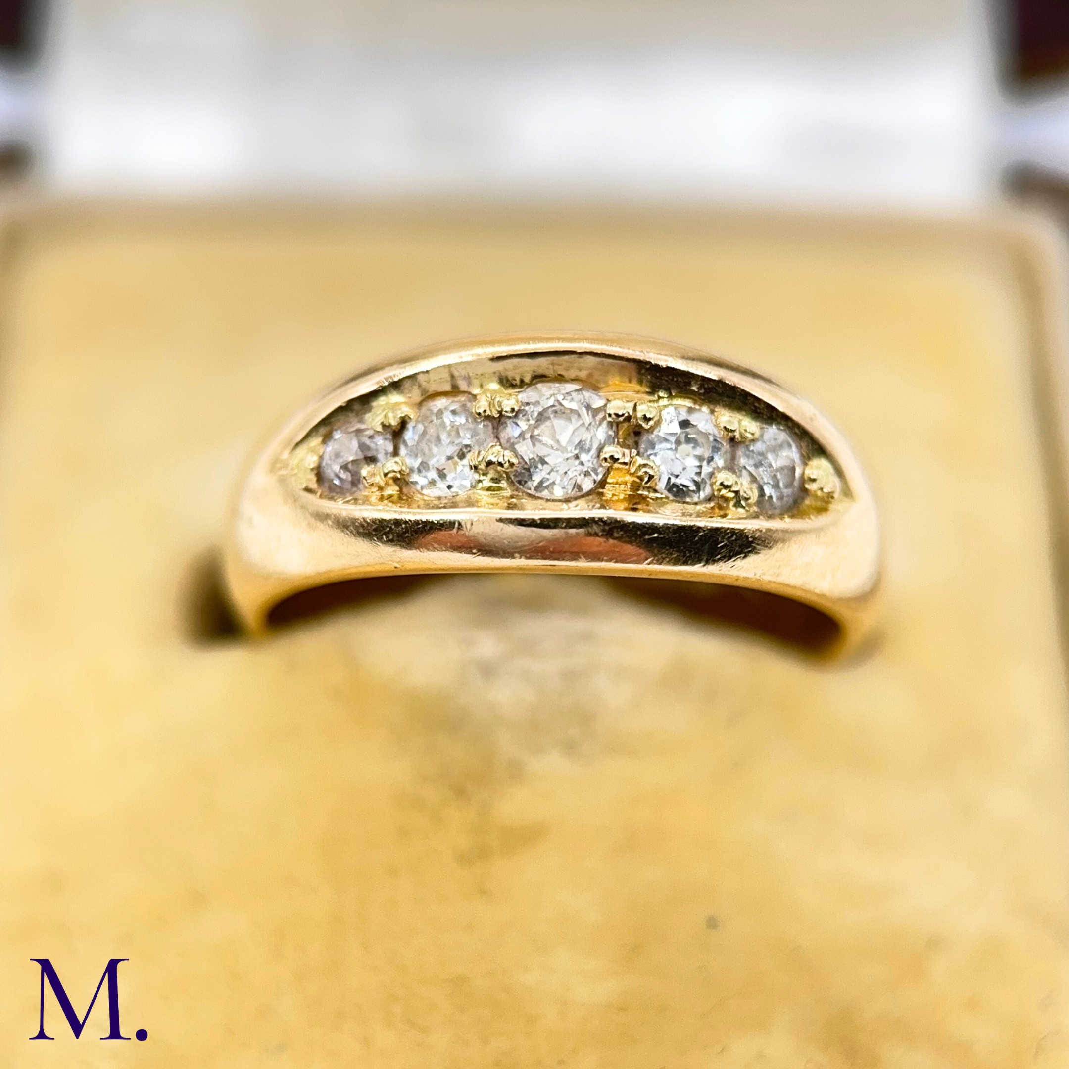 A 5-Stone Diamond Gypsy Ring
