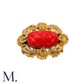 A Georgian Coral Brooch