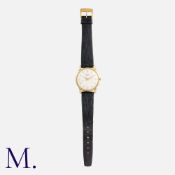 LONGINES A Vintage Gents Automatic Wristwatch in 9k yellow gold, The silvered dial with arabic