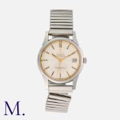 OMEGA, A CONSTELLATION CHRONOMETER WRISTWATCH in stainless steel, the crosshair dial with gilt hands