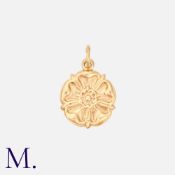 A Flower Charm in 9k yellow gold. Size: Weight: