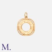 A Lifesaver Charm in 9ct yellow gold. Size: Weight: