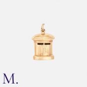 A Postbox Charm in 9K yellow gold. Size: Weight:
