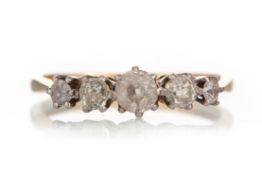 DIAMOND FIVE STONE RING,