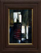 BRYAN EVANS, RED STAIRS IN SHADOW