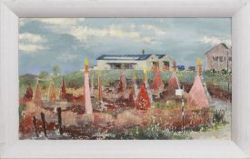 * LOUISE GIBSON ANNAND MBE (SCOTTISH 1915 - 2012), ODD LANDSCAPE, AIRDRIE