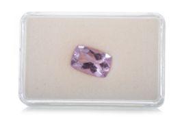 CERTIFICATED UNMOUNTED AMETHYST,