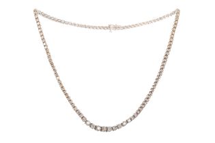 DIAMOND LINE NECKLACE,