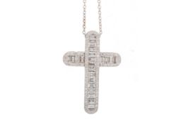 DIAMOND CROSS PENDANT,