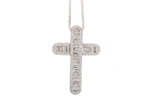 DIAMOND CROSS PENDANT,