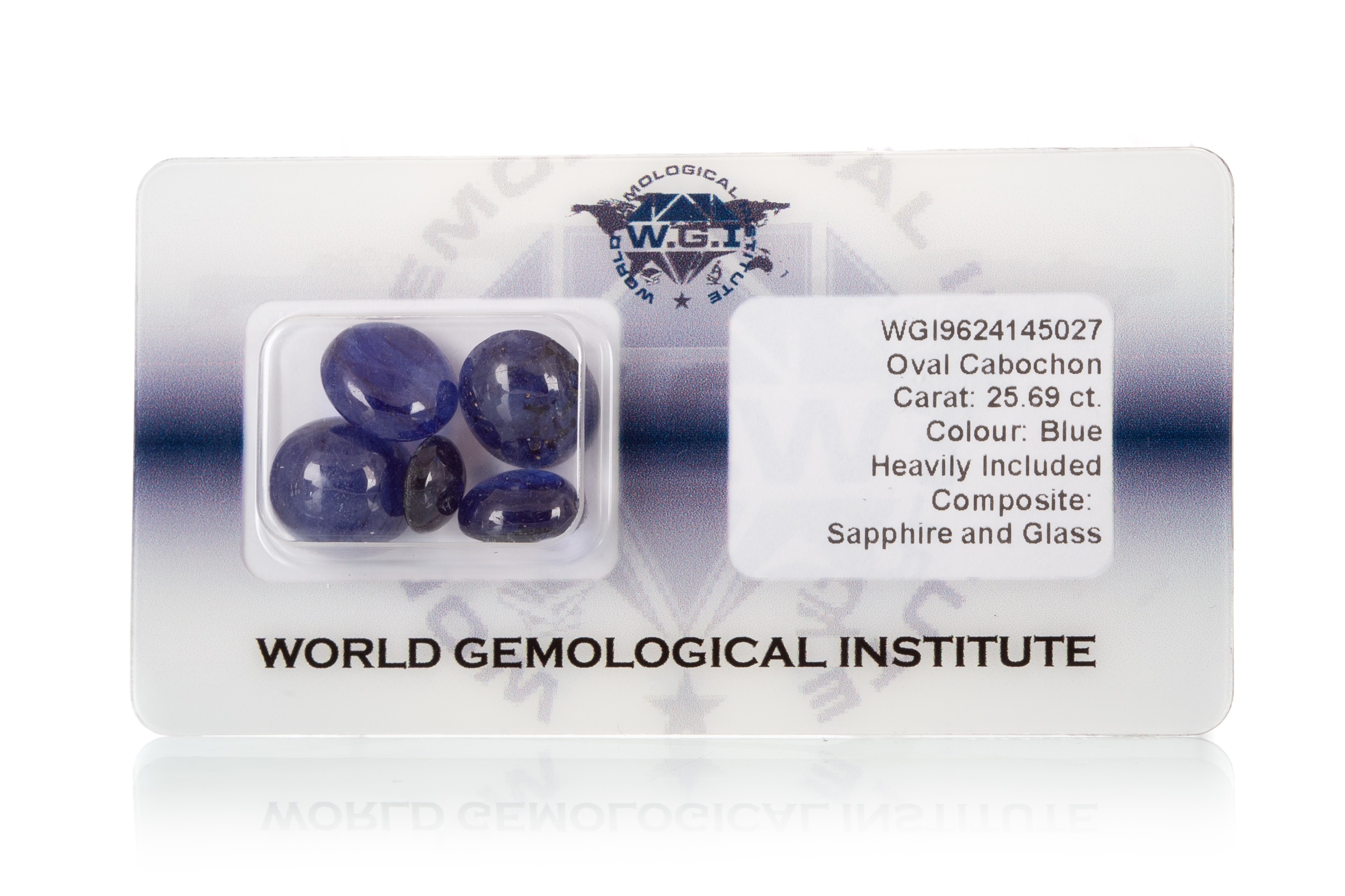 PARCEL OF CERTIFICATED UNMOUNTED SAPPHIRE AND GLASS COMPOSITE STONES,