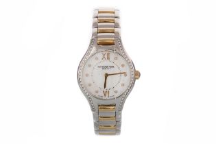 RAYMOND WEIL DIAMOND SET STAINLESS STEEL WRIST WATCH,