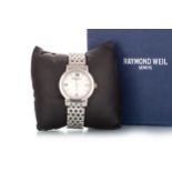 RAYMOND WEIL STAINLESS STEEL QUARTZ WRIST WATCH,